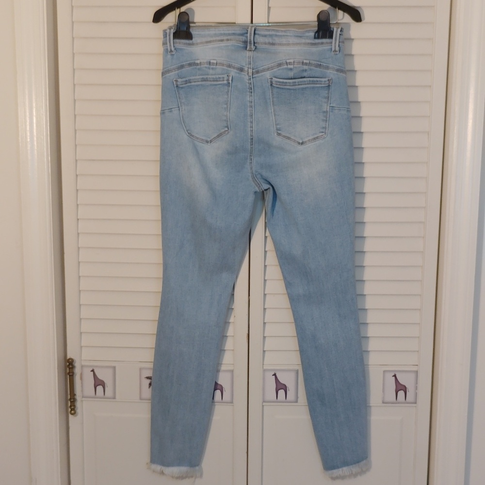 Wax Jean High Rise Light Blue Distressed Jeans - Picture 2 of 4